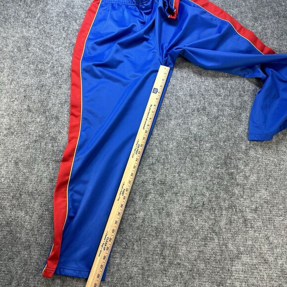 Nascar Women's Track Pants 14 16 Blue Red Embroidered Drawstring Racing Stripe - Picture 9 of 10